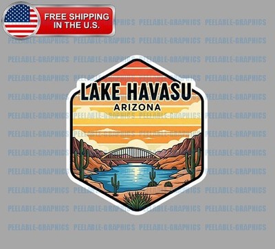 Lake Havasu Arizona AZ Vinyl Decal Sticker Hard Hat Window Helmet Toolbox C