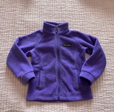 Purple Columbia Fleece Jacket Girls Size 4 / 5 XXS