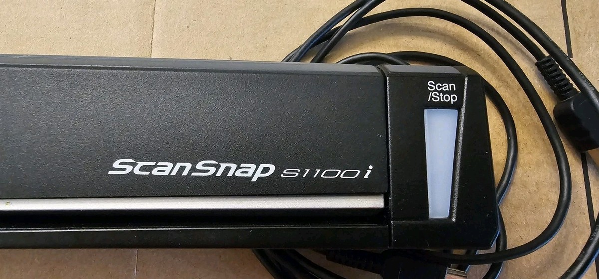 Fujitsu ScanSnap S1100 Document Scanner - w/ USB Cable Tested | eBay