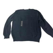 Izod Sweater Mens XL Blue Long Sleeve Cotton Classic NWT