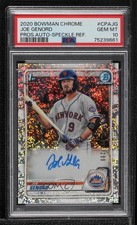 2020 Bowman Chrome Prospects Speckle Refractor Joe Genord PSA 10 GEM MT Auto w7p