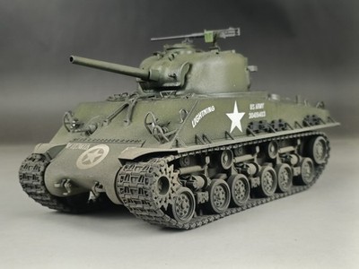 1/35 Built WWII U.S M4A3 75mm HVSS Sherman Tank Model | eBay