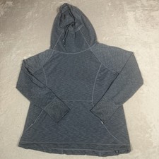Athleta Hoodie Womens Large Gray Strength Space Dye Pullover Yoga Sweatshirt