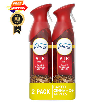 Febreze Air Mist Freshener Spray, 8.8 Ounce (Pack of 2), Red