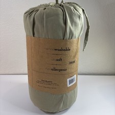 ienjoy Home Sage King Cal Duvet Cover Set 3-Piece Microfiber Hypoallergenic New