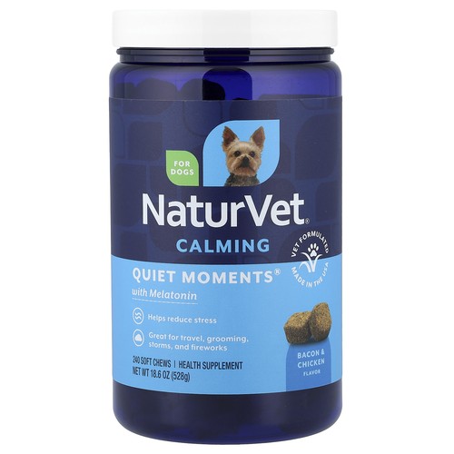 Calming, Quiet Moments® with Melatonin, For Dogs, Bacon & Chicken, 240 Soft