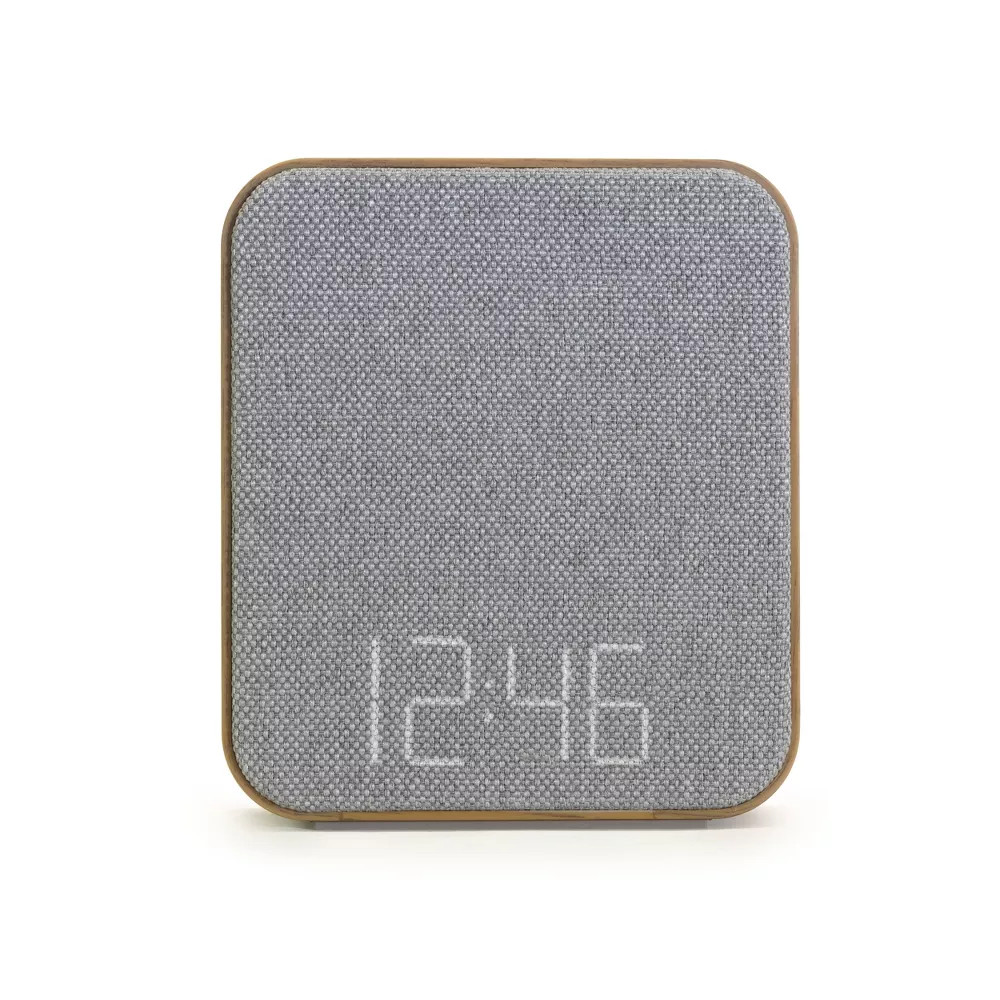 Wood Sound Sleep Alarm Table Clock Gray Capello