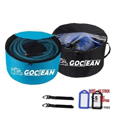 RV Sewer Hose Storage 2 Packs, Two-Way Zipper Closures and Visible Cover for