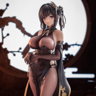Anime Azur Lane ROC Chen Hai Cheongsam 1/7 Pvc Figure Model Collectible