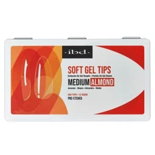 ibd Soft Gel Tips Box - Medium Almond (504pcs 12 sizes)
