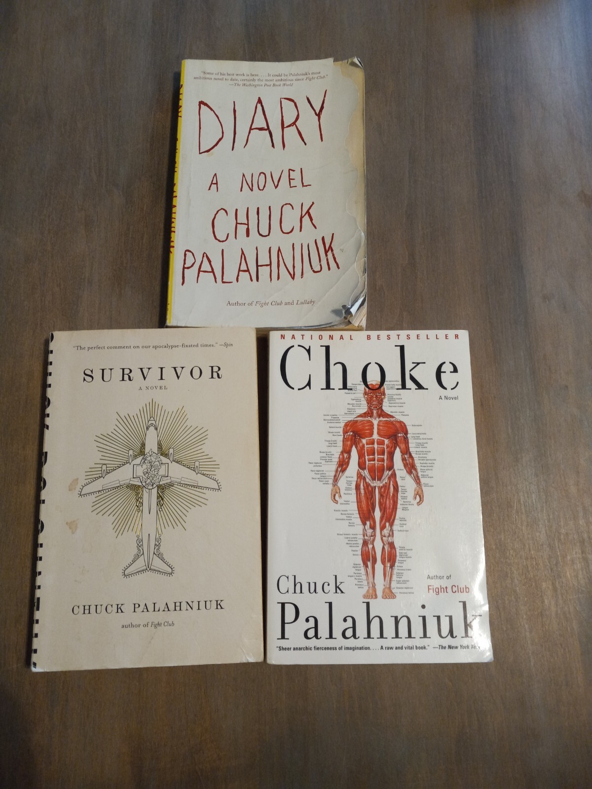 Chuck Palahniuk 3 book collection