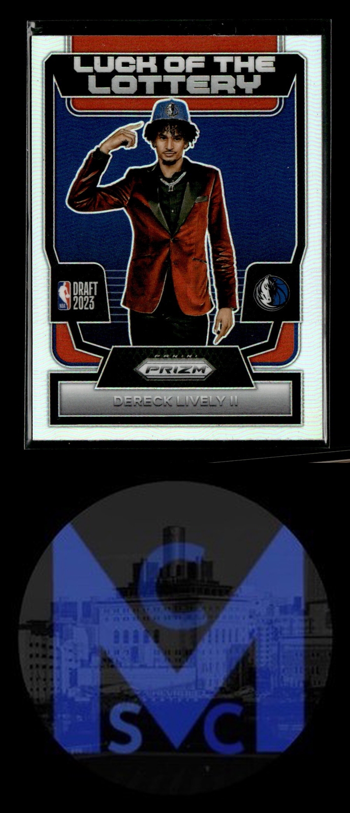 2023-24 Panini Prizm #8 Dereck Lively II Luck of the Lottery Prizms Silver