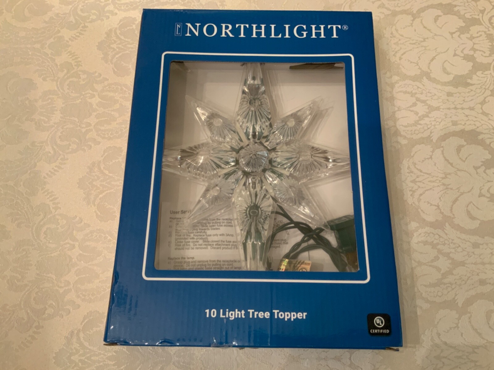 Northstar Christmas tree topper 8 in. 10 lights electric NIB eBay