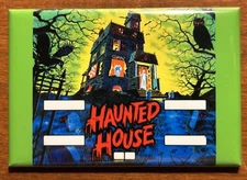Haunted House Pinball Fridge Magnet