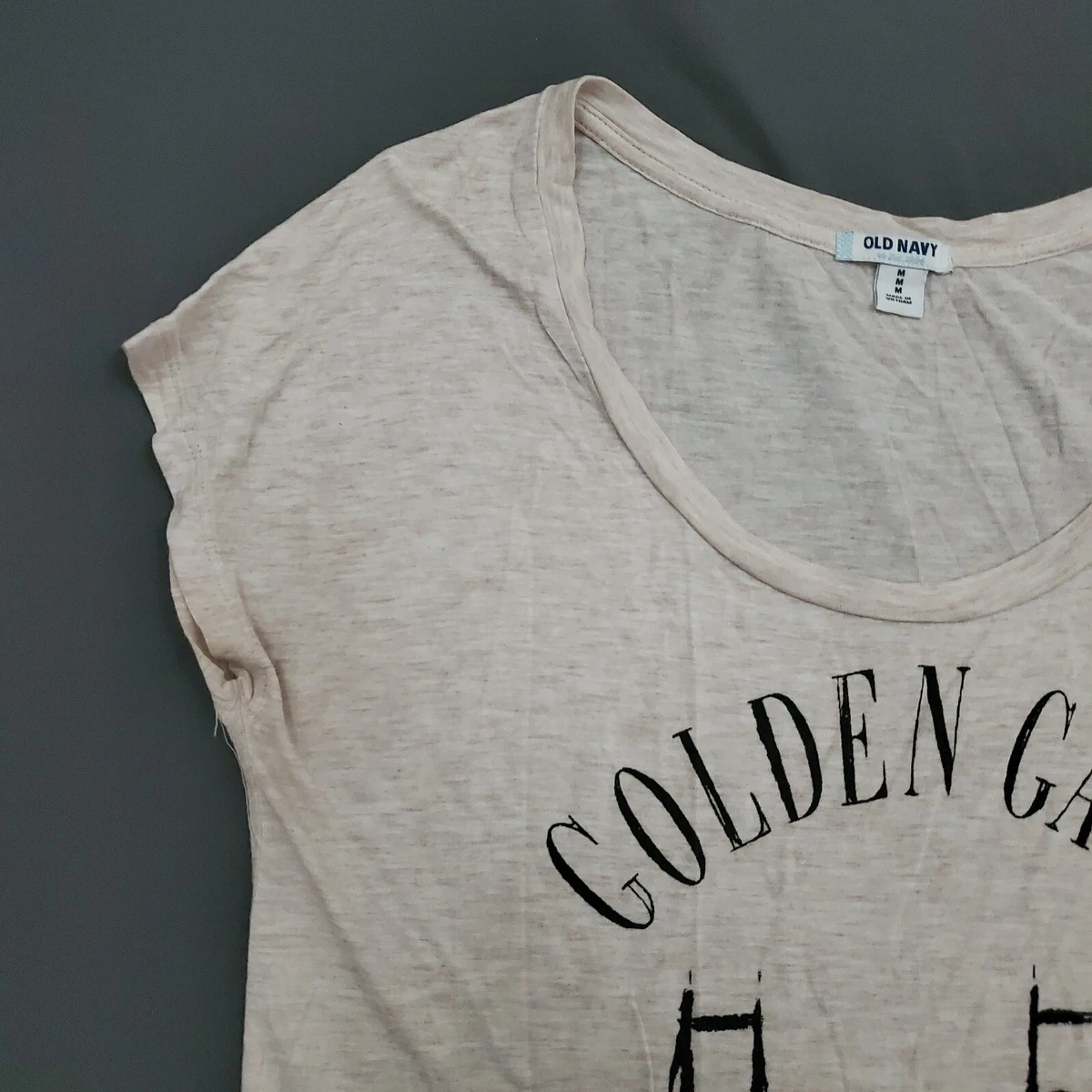 Golden Gate Bridge Old Navy Shirt Womens Medium M Short Sleeve