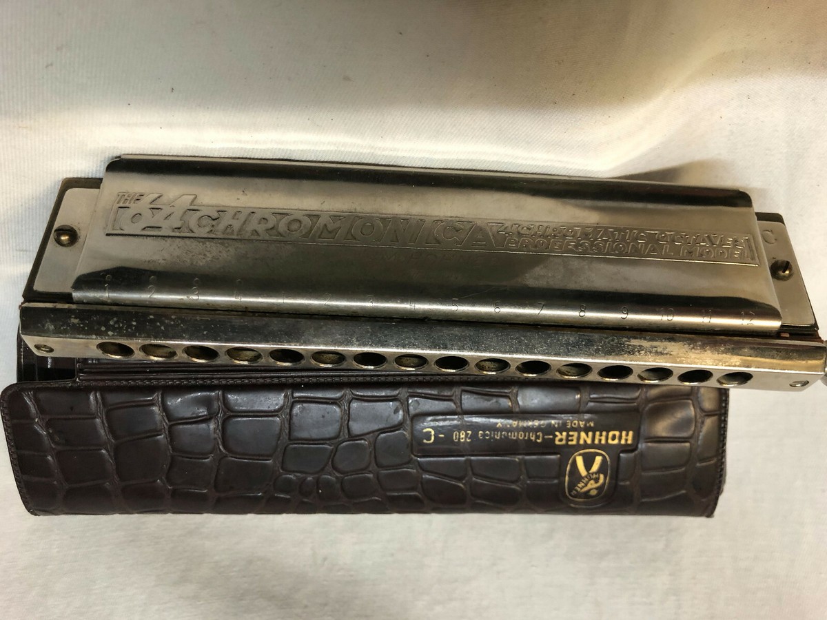 HOHNER THE 64 CHROMONICA 280 HARMONICA IN ORIGINAL CASE HOHNER THE 64 CHROMONICA 280 HARMONICA IN ORIGINAL CASE