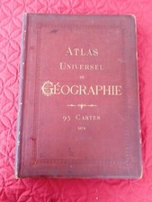 ATLAS Universel Géographie par BARBERET et PERIGOT 1873 avec 95 cartes MAP 52