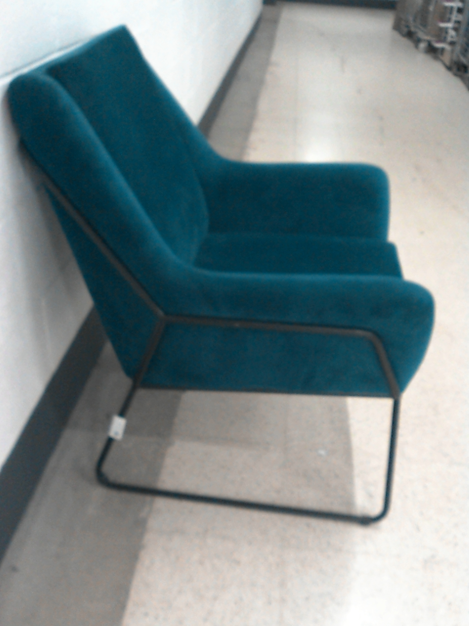 Dunelm Navy Fabric Armchair CS L52 eBay