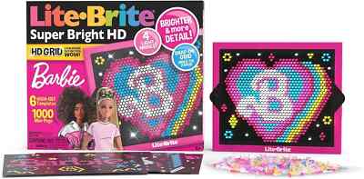 Lite Brite | Super Bright HD Barbie Edition | Light Up Zeichenbrett, LED Board