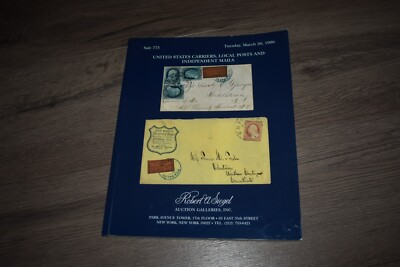 US Carriers, Local Posts & Independent Mails stamp covers auction program 1996
