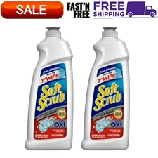(2 Pack) Soft Scrub Multi-Purpose Cleanser with OXI, Surface Cleaner, 24 Ounce