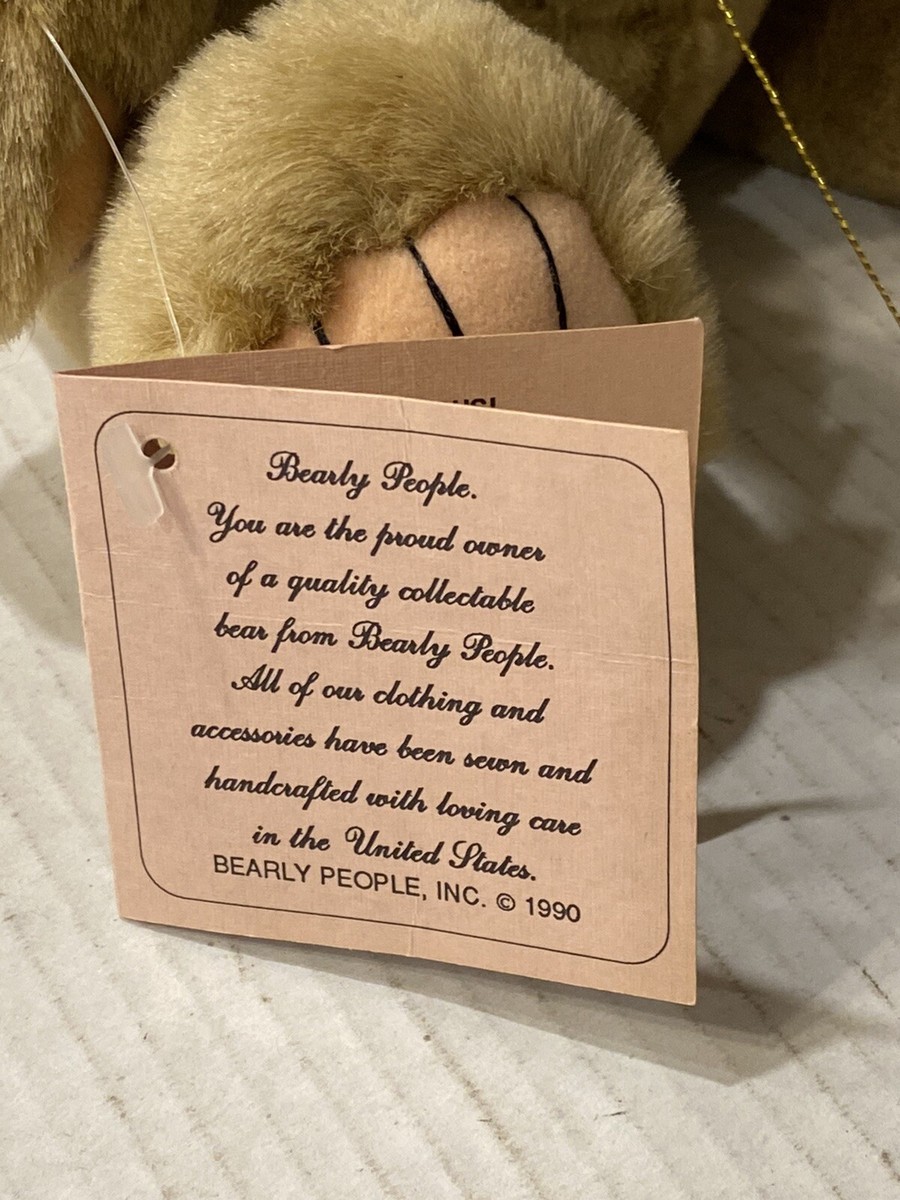 Bearly People Jointed Stuffed Bear W/ Tags Marked Lacy Lady B92 | eBay