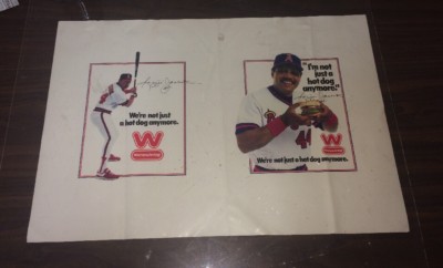 1983 Reggie Jackson California Angels Wienerschnitzel Book Cover 