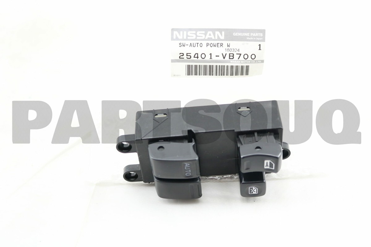 25401VB700 Genuine Nissan SWITCH ASSY-POWER WINDOW,MAIN 25401