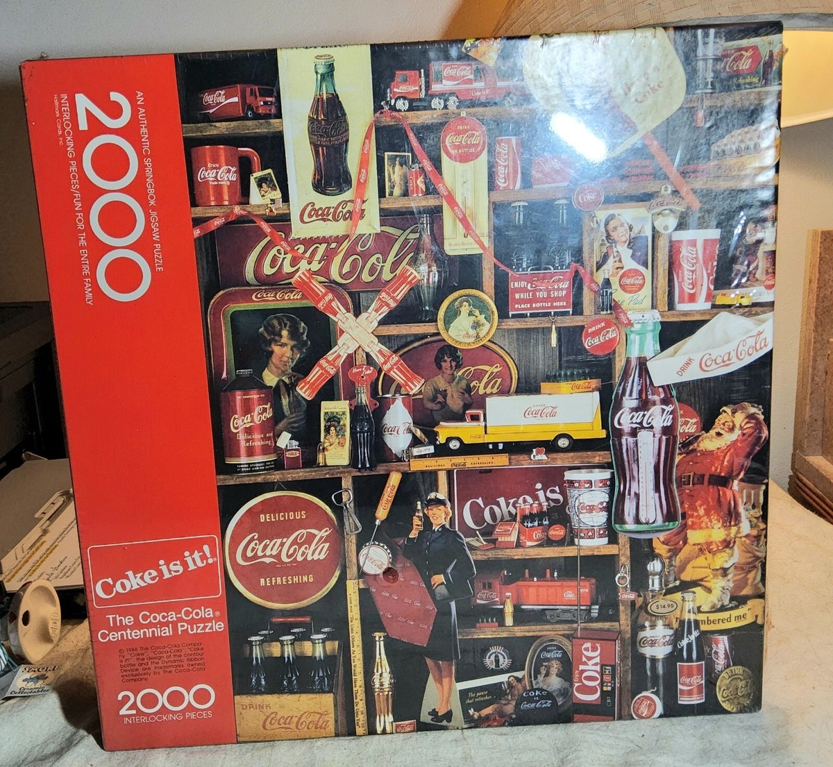 1986 THE COCA-COLA CENTENNIAL PUZZLE SEALED 2000 PIECES SPRINGBOK