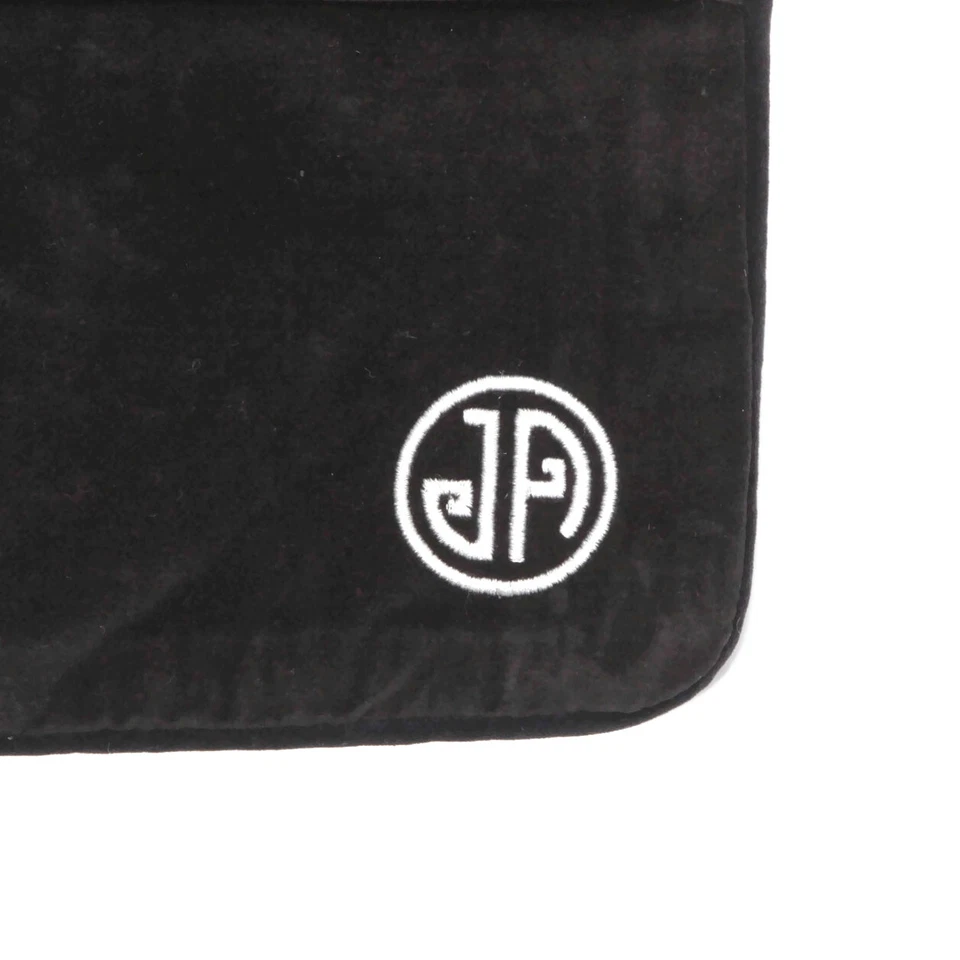 Jonathan Adler LUST Needlepoint Black and Cream Throw Pillow Case - Image 3 of 4