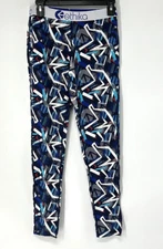 Ethika NWT Girls Leggings Modal Blend Geometric Size Medium Activewear