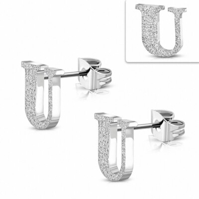 Orecchini Guess 4G Crush JUBE04164JWYGT-U In Acciaio Placcato Oro, Con Zirconi, A Pressione