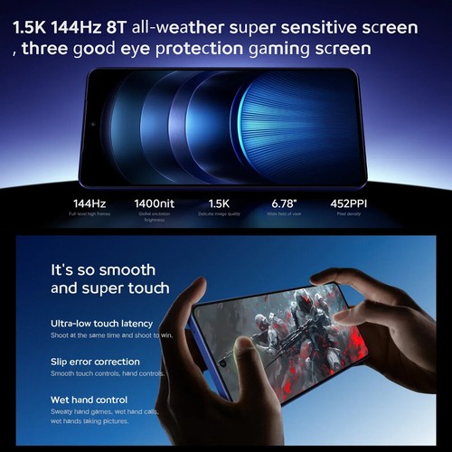 iQOO Neo9S Pro+ Plus 5G Phone Snapdragon 8 Gen 3 Google Play 6.78 in 144Hz 120W - Picture 8 of 21