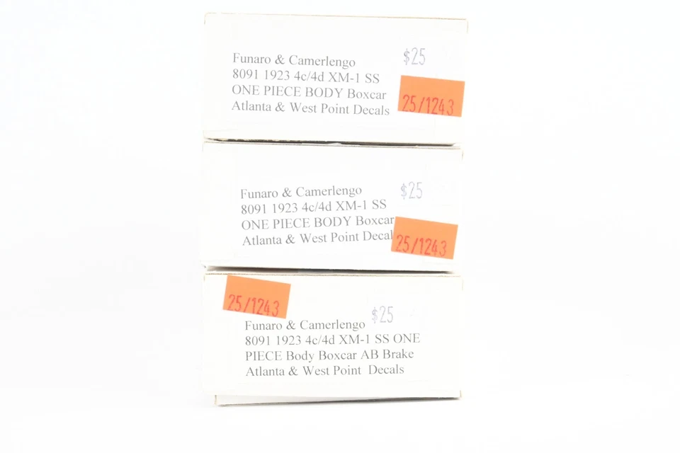 HO Funaro & Camerlengo #8091 - A&WP 1923 4c/4d XM-1 SS Boxcar Resin Kit - Image 2 of 2