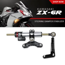 Steering Stabilizer Damper & Mount Kit For Kawasaki Ninja ZX-6R 636 ZX 6R 13-25 