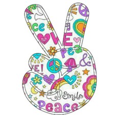 Peace Sign Decorative Car Truck Decal Window Sticker Vinyl Die-Cut