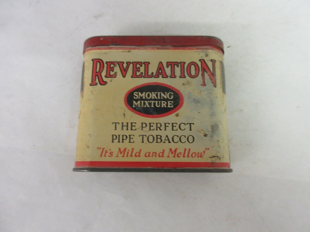 revelation tobacco VINTAGE ADVERTISING EMPTY REVELATION VERTICAL POCKET TOBACCO TIN M-415