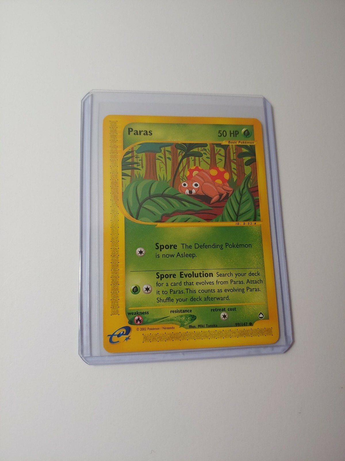 Paras 99/147 Common Near Mint Pokemon Aquapolis