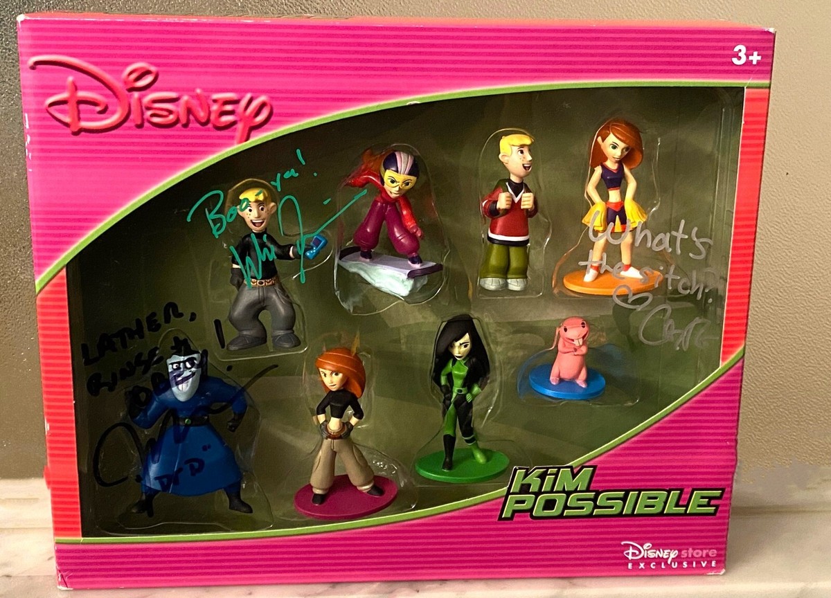 Disney - ディズニーチャンネル　キムポッシブル　Kim Possibleフィギュア　セット Rare 3 Signed Kim Possible 8 Piece Figure Set Disney Store
