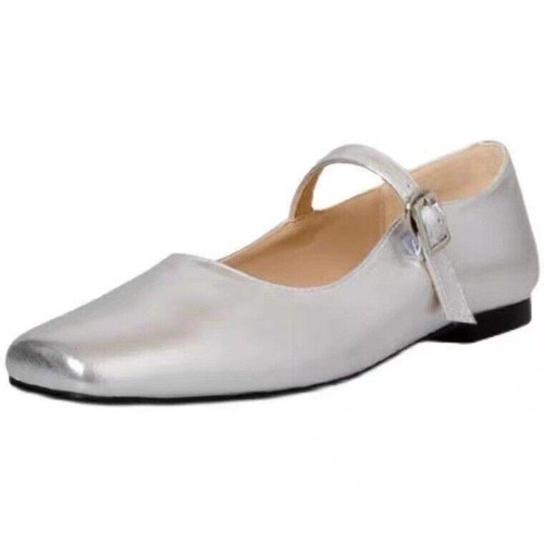 Women's Mary Jane Dance Shoes With Buckle & Cuban Heel - Comfy Square Toe Casual Boots Sizes 3-8-714141