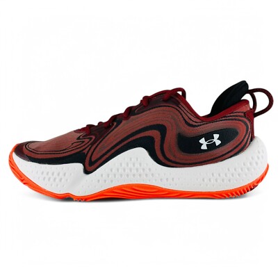 Under Armour Spawn Red Black Men's Basketball Shoes Sneakers
