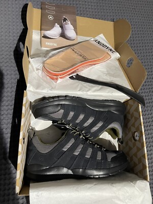 ANODYNE No. 44 Trail Walker Shoes Sz 11.5 Dark Grey Black Sneakers Type Hiking