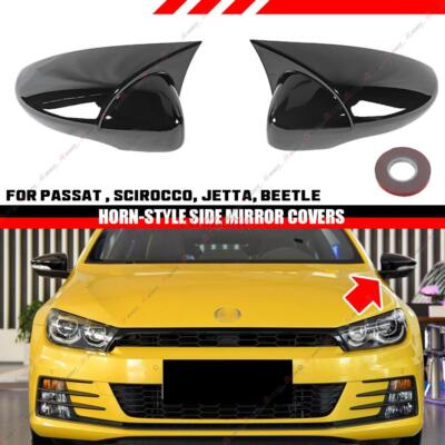 2X Spiegelkappen Außenspiegel Gehäuse für VW Passat Scirocco Beetle EOS Jetta
