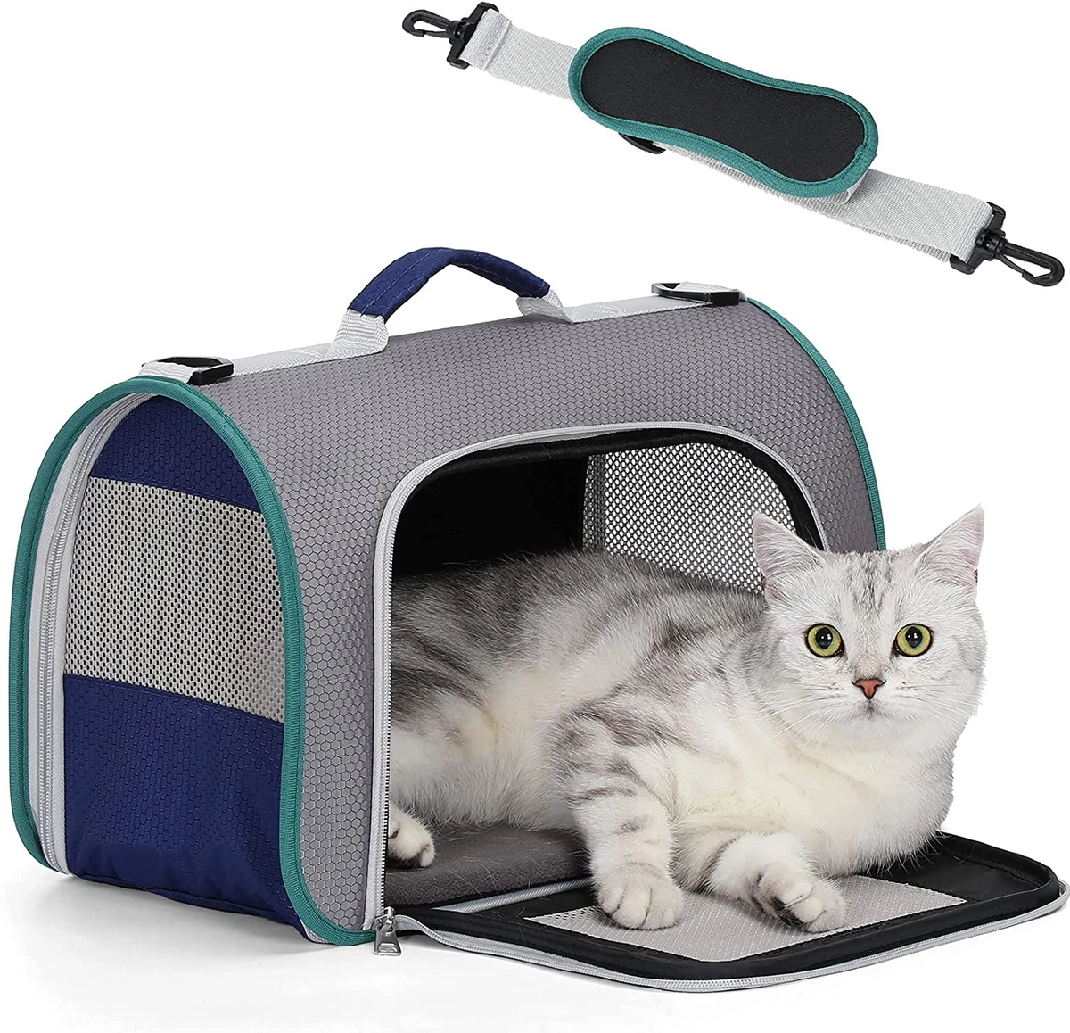 A4Pet Airline Approved Cat Carrier Expandable Dog Carriers,Soft-Sided  Portable P