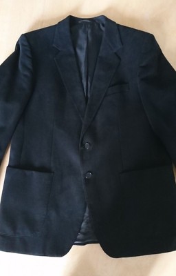 Steinbock Trachten Sakko Leder Wildleder Optik L 54 Jacke Alcantara schwarz