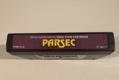 TI Parsec Command Module Cartridge Video Game Texas Instruments