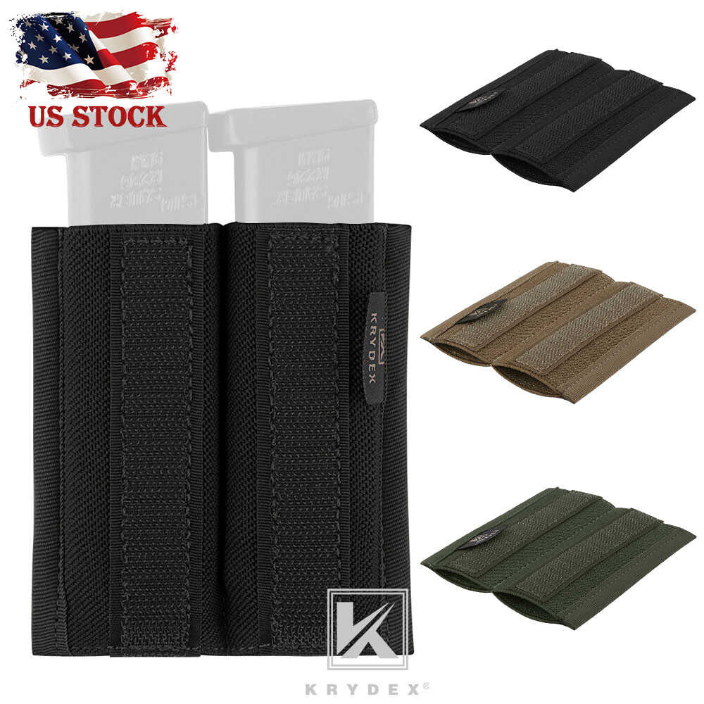 Hunting Chest Rig KRYDEX Spiritus Style 7.62 HK Magazine Insert 7.75*4" Elastic Built-in Double Magazine Holder For Micro Fight MK3 MK4 Chest Rig Double Mag Pouch - Foto 3