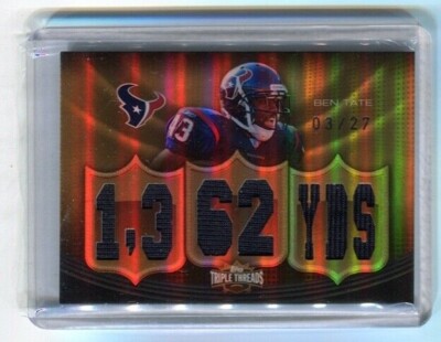2010 Triple Threads - BEN TATE - 1362 Yards Game Jersey Rookie - AUBURN #d/27