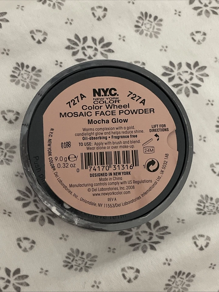 纽约纽约色轮马赛克粉 727A 摩卡发光全新密封 — 第 2/3 张图片