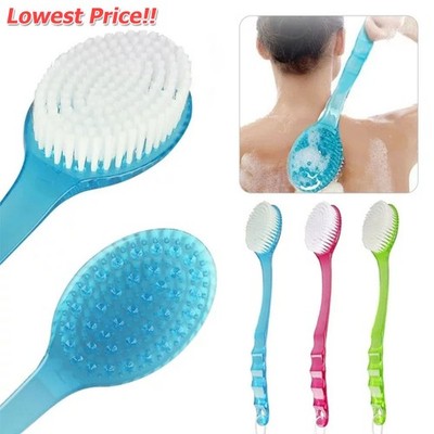 Long Handle Bath Body Brush Soft Back Shower Exfoliating Skin Scrubber Massager